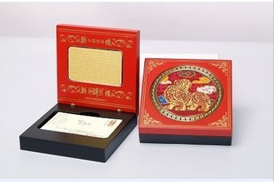 手工云锦方形名片盒